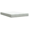 vidaXL Box Spring Bed with Mattress Light Grey 140x190 cm Velvet