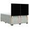 vidaXL Box Spring Bed with Mattress Light Grey 140x190 cm Velvet