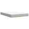 vidaXL Box Spring Bed with Mattress Light Grey 140x190 cm Velvet