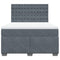 vidaXL Box Spring Bed with Mattress Dark Grey 140x190 cm Velvet