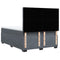 vidaXL Box Spring Bed with Mattress Dark Grey 140x190 cm Velvet