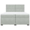 vidaXL Box Spring Bed with Mattress Light Grey 200x200 cm Velvet