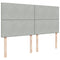 vidaXL Box Spring Bed with Mattress Light Grey 200x200 cm Velvet