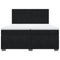 vidaXL Box Spring Bed with Mattress Black 200x200 cm Velvet
