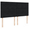 vidaXL Box Spring Bed with Mattress Black 200x200 cm Velvet