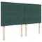 vidaXL Box Spring Bed with Mattress Dark Green 200x200 cm Velvet