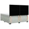vidaXL Box Spring Bed with Mattress Light Grey 200x200 cm Velvet