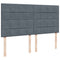 vidaXL Box Spring Bed with Mattress Dark Grey 200x200 cm Velvet