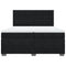 vidaXL Box Spring Bed with Mattress Black 200x200 cm Velvet