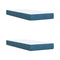 vidaXL Box Spring Bed with Mattress Blue 200x200 cm Velvet
