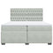 vidaXL Box Spring Bed with Mattress Light Grey 200x200 cm Velvet