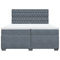 vidaXL Box Spring Bed with Mattress Dark Grey 200x200 cm Velvet