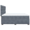 vidaXL Box Spring Bed with Mattress Dark Grey 200x200 cm Velvet