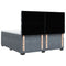 vidaXL Box Spring Bed with Mattress Dark Grey 200x200 cm Velvet