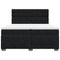 vidaXL Box Spring Bed with Mattress Black 200x200 cm Velvet