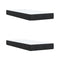 vidaXL Box Spring Bed with Mattress Black 200x200 cm Velvet