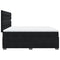 vidaXL Box Spring Bed with Mattress Black 200x200 cm Velvet