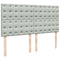 vidaXL Box Spring Bed with Mattress Light Grey 200x200 cm Velvet