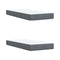 vidaXL Box Spring Bed with Mattress Dark Grey 200x200 cm Velvet