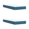 vidaXL Box Spring Bed with Mattress Blue 200x200 cm Velvet