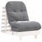 vidaXL Futon Sofa Bed with Mattress White 60x206x11 cm Solid Wood Pine