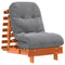 vidaXL Futon Sofa Bed with Mattress Wax Brown 60x206x11 cm Solid Wood Pine