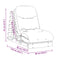 vidaXL Futon Sofa Bed with Mattress 60x206x11 cm Impregnated Wood Pine