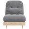 vidaXL Futon Sofa Bed with Mattress 70x206x11 cm Solid Wood Pine