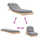 vidaXL Futon Sofa Bed with Mattress 70x206x11 cm Solid Wood Pine