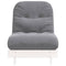 vidaXL Futon Sofa Bed with Mattress White 70x206x11 cm Solid Wood Pine