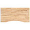 vidaXL Desk Top Untreated 100x60x2.5 cm Solid Wood Oak Rectangular
