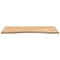 vidaXL Desk Top Untreated 100x60x2.5 cm Solid Wood Oak Rectangular