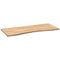 vidaXL Desk Top Untreated 120x60x2.5 cm Solid Wood Oak Rectangular