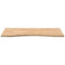 vidaXL Desk Top Untreated 120x60x2.5 cm Solid Wood Oak Rectangular