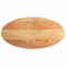 vidaXL Table Top Light Brown 120x60x2 cm Solid Wood Oak Oval