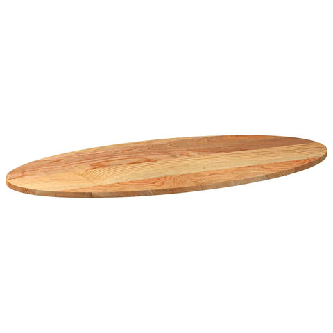 vidaXL Table Top Light Brown 120x60x2 cm Solid Wood Oak Oval