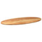 vidaXL Table Top Light Brown 120x60x2 cm Solid Wood Oak Oval