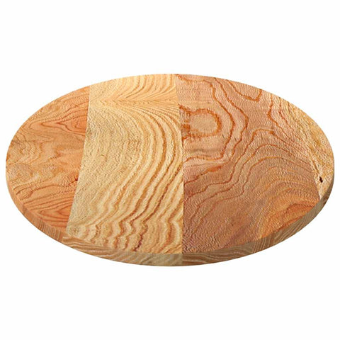 vidaXL Table Top Light Brown 120x60x2 cm Solid Wood Oak Oval