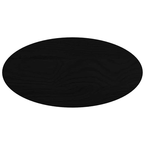 vidaXL Table Top Dark Brown 80x40x2 cm Solid Wood Oak Oval