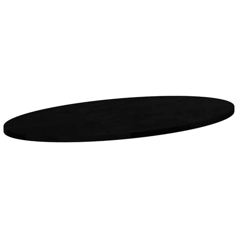 vidaXL Table Top Dark Brown 80x40x2 cm Solid Wood Oak Oval
