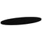 vidaXL Table Top Dark Brown 80x40x2 cm Solid Wood Oak Oval