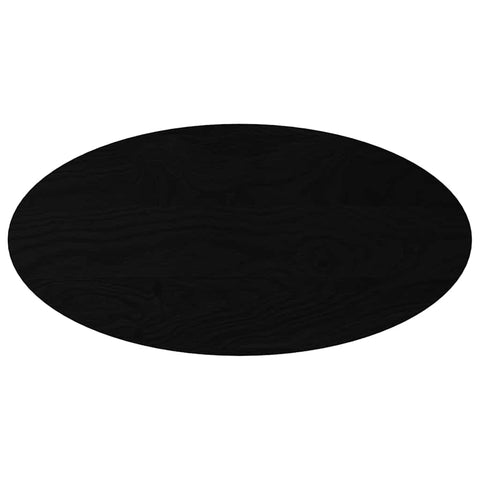 vidaXL Table Top Dark Brown 100x50x2 cm Solid Wood Oak Oval