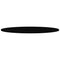 vidaXL Table Top Dark Brown 140x60x2 cm Solid Wood Oak Oval