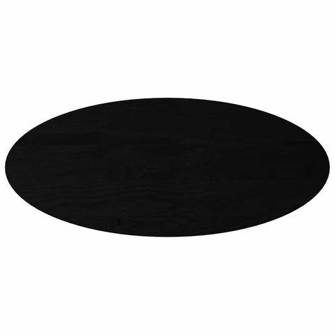vidaXL Table Top Dark Brown 140x60x4 cm Solid Wood Oak Oval