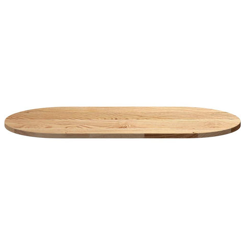 vidaXL Table Top 100x50x2 cm Solid Wood Oak Oval