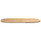 vidaXL Table Top 140x60x2 cm Solid Wood Oak Oval