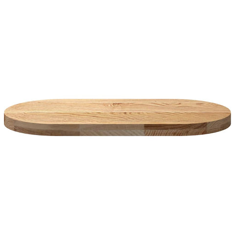 vidaXL Table Top 80x40x4 cm Solid Wood Oak Oval