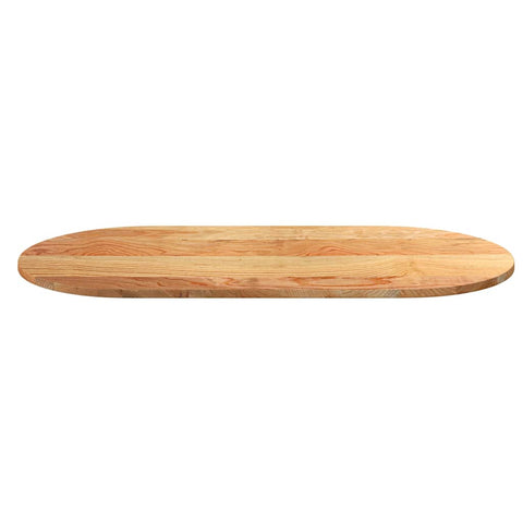 vidaXL Table Top Light Brown 120x60x2 cm Solid Wood Oak Oval