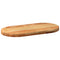 vidaXL Table Top Light Brown 80x40x4 cm Solid Wood Oak Oval