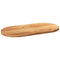 vidaXL Table Top Light Brown 120x60x4 cm Solid Wood Oak Oval
